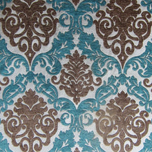 Load image into Gallery viewer, Glam Fabric Alexis Peacock - Chenille Upholstery Fabric