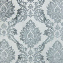 Load image into Gallery viewer, Glam Fabric Godiva Silver - Cut Velvet Upholstery Fabric