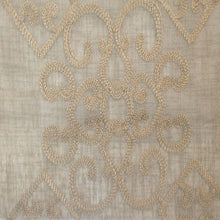 Load image into Gallery viewer, Glam Fabric Gisella Beige - Sheer Drapery Fabric
