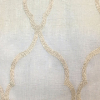 Glam Fabric Merissa Ivory - Sheer Fabric