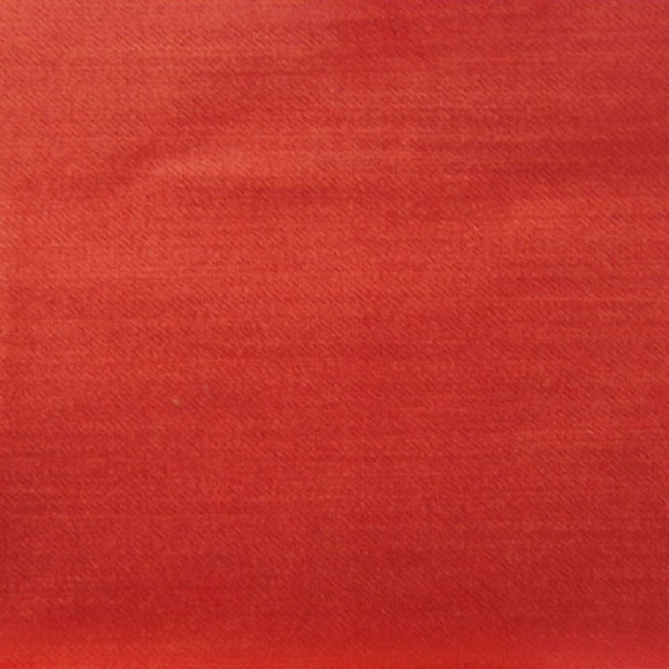 Glam Fabric Imperial Coral - Red Rayon Velvet Upholstey Fabric