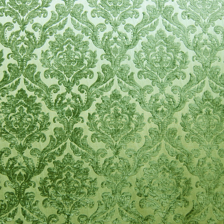Glam Fabric Marcus Apple Green - Chenille Upholstery Fabric