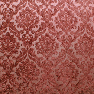 Glam Fabric Marcus Cinnamon - Chenille Upholstery Fabric