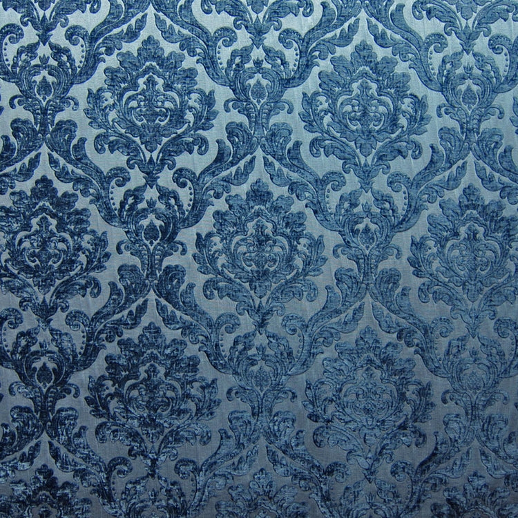 Glam Fabric Marcus Denim - Chenille Upholstery Fabric