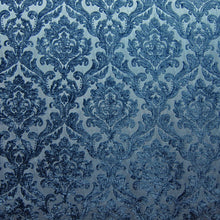 Load image into Gallery viewer, Glam Fabric Marcus Denim - Chenille Upholstery Fabric