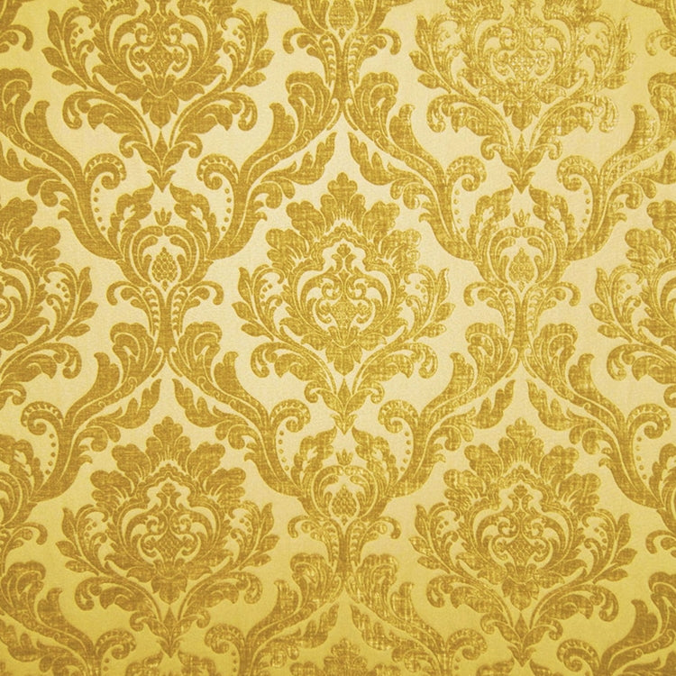 Glam Fabric Marcus Marigold - Chenille Upholstery Fabric