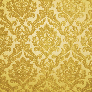 Glam Fabric Marcus Marigold - Chenille Upholstery Fabric