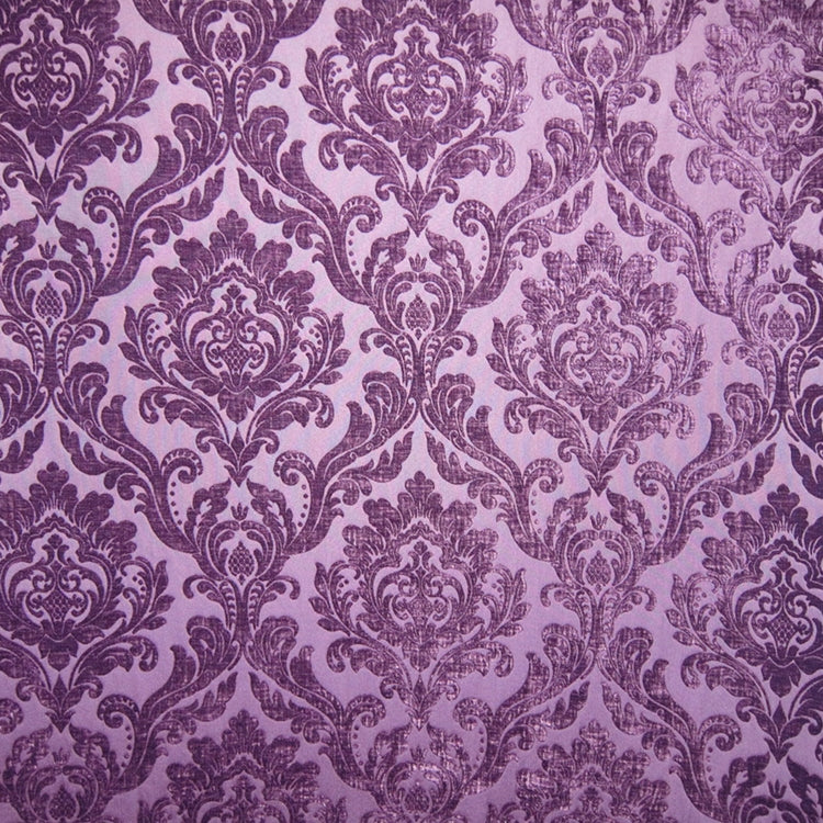 Glam Fabric Marcus Plum - Chenille Upholstery Fabric