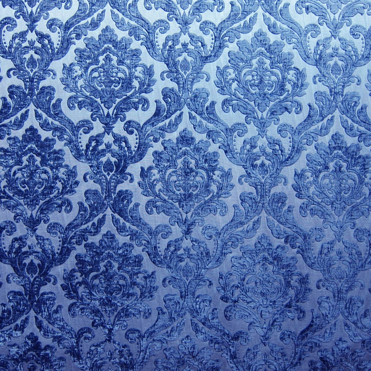 Glam Fabric Marcus Sapphire - Chenille Upholstery Fabric