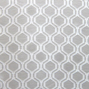 Glam Fabric Honeycomb Beige - Woven Upholstery Fabric