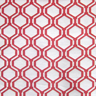 Glam Fabric Honeycomb Cranberry - Woven Upholstery Fabric