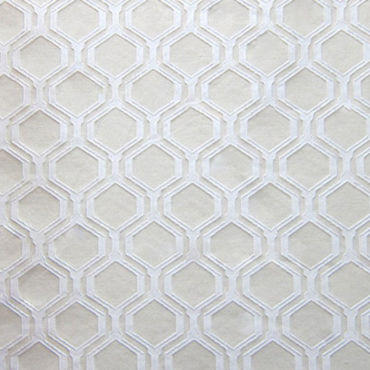 Glam Fabric Honeycomb Cream - Woven Upholstery Fabric