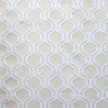 Load image into Gallery viewer, Glam Fabric Honeycomb Cream - Woven Upholstery Fabric