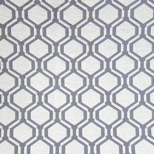 Glam Fabric Honeycomb Grey - Woven Upholstery Fabric