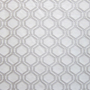 Glam Fabric Honeycomb Stone - Woven Upholstery Fabric