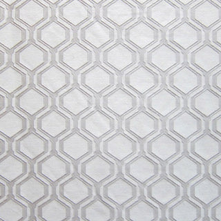 Glam Fabric Honeycomb Stone - Woven Upholstery Fabric