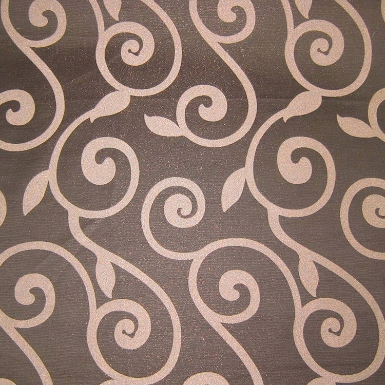 Glam Fabric Rene Espresso - Woven Upholstery Fabric