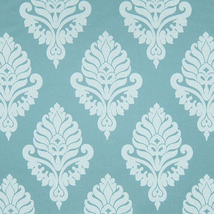 Glam Fabric Shelby Teal - Woven Upholstery Fabric