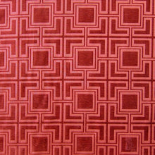 Load image into Gallery viewer, Glam Fabric Hollyhock Red - Chenille Upholstery Fabric