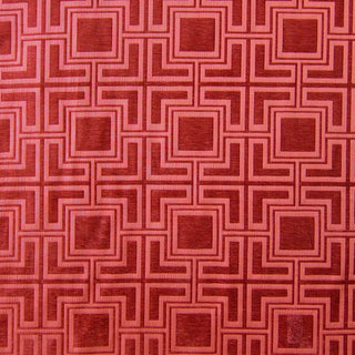 Glam Fabric Hollyhock Red - Chenille Upholstery Fabric