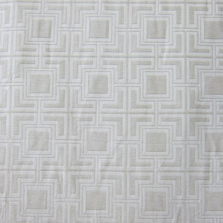 Glam Fabric Hollyhock White - Chenille Upholstery Fabric