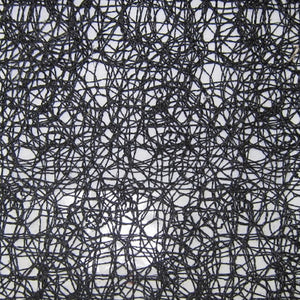 Glam Fabric Moonstruck Black - Sheer Drapery Fabric