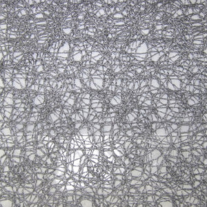 Glam Fabric Moonstruck Silver - Sheer Drapery Fabric