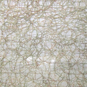 Glam Fabric Helix Grass - Sheer Drapery Fabric
