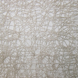 Glam Fabric Helix Oyster - Sheer Drapery Fabric