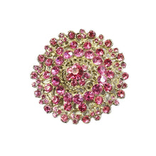 Load image into Gallery viewer, Glam Fabric Grand Pink Brooch