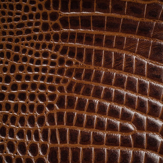 Glam Fabric Crossover Chocolate - Leather Upholstery Fabric