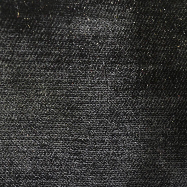Glam Fabric Shimmer Black - Velvet Upholstery Fabric