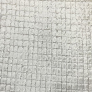 Glam Fabric Pierre Cream  - Velvet Upholstery Fabric