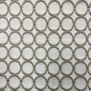 Glam Fabric Cirque Latte - Linen Upholstery Fabric