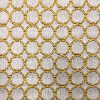 Glam Fabric Cirque Sunshine - Linen Upholstery Fabric