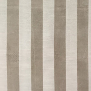 Glam Fabric Bande Ecru  - Velvet Upholstery Fabric