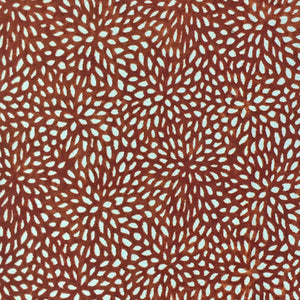 Glam Fabric Florecita Orange  - Velvet Upholstery Fabric