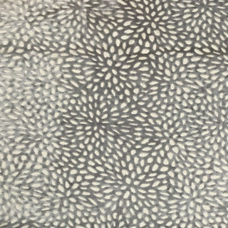 Glam Fabric Florecita Silver  - Velvet Upholstery Fabric