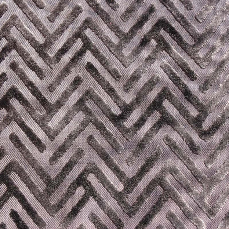 Glam Fabric Devious Charcoal  - Velvet Upholstery Fabric