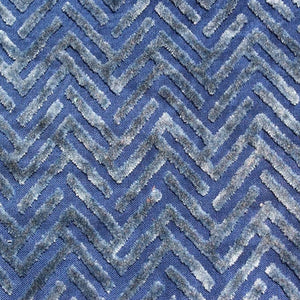Glam Fabric Devious Sapphire  - Velvet Upholstery Fabric