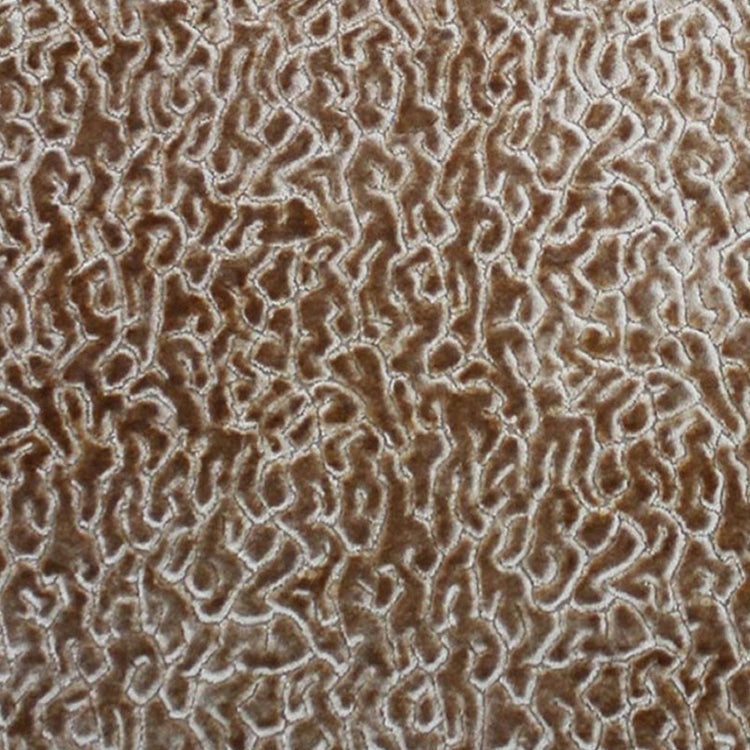 Glam Fabric Alkali Camel  - Velvet Upholstery Fabric