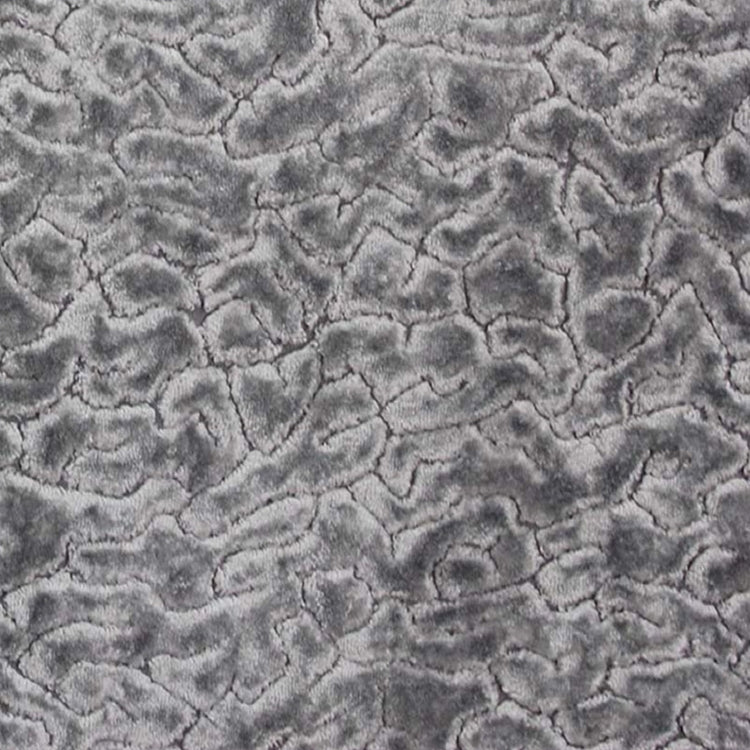 Glam Fabric Alkali Silver  - Velvet Upholstery Fabric