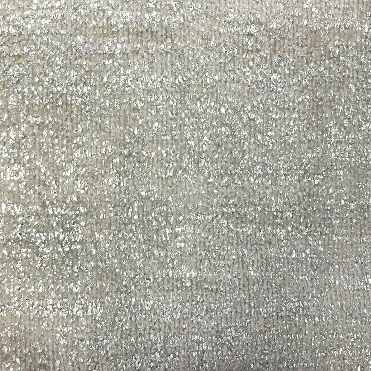 Glam Fabric Avenue White  - Velvet Upholstery Fabric