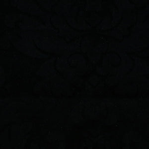 Glam Fabric Nattie Black - Velvet Upholstery Fabric