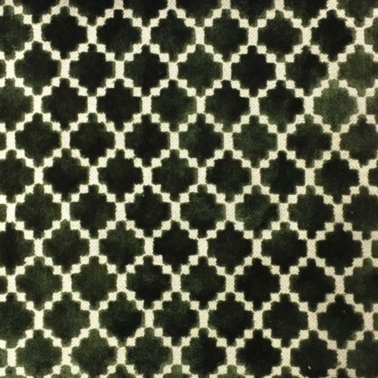 Glam Fabric Arcade Olive - Velvet Upholstery Fabric
