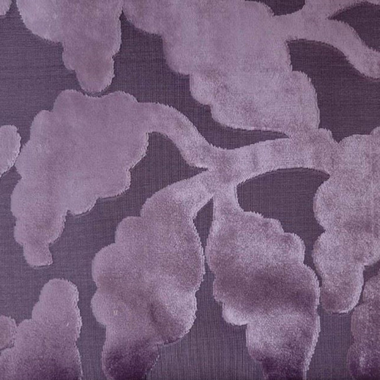 Glam Fabric Davis Plum - Velvet Upholstery Fabric