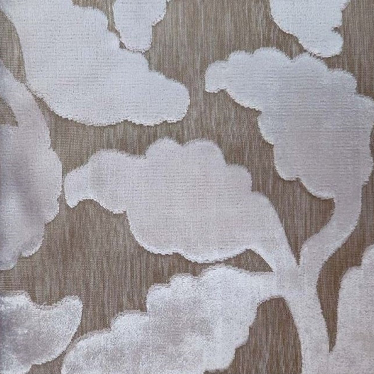 Glam Fabric Davis Silver - Velvet Upholstery Fabric