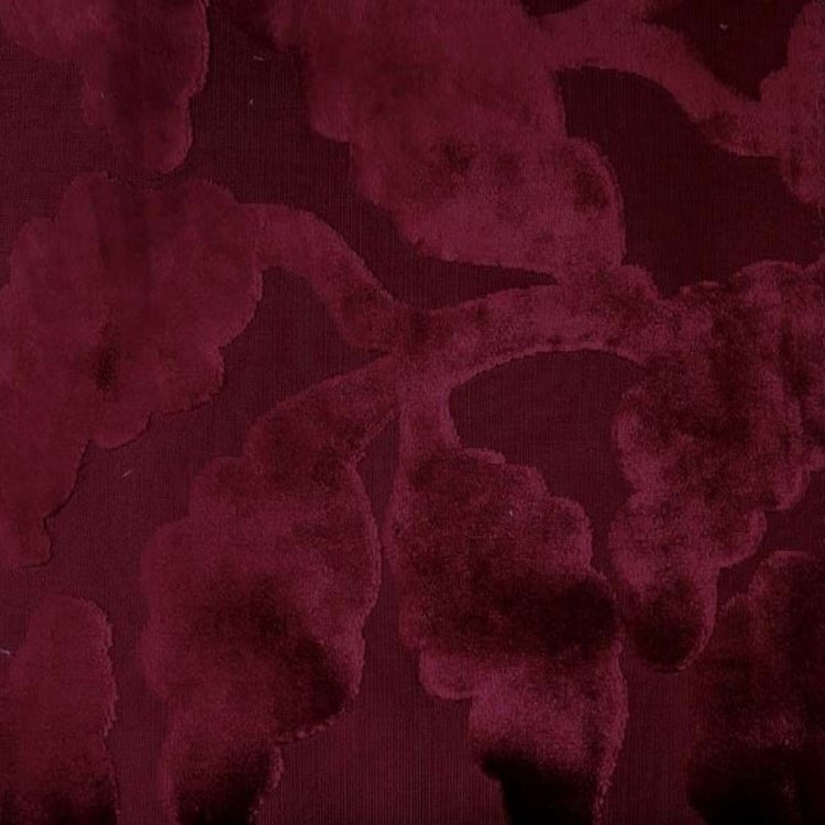 Glam Fabric Davis Wine - Velvet Upholstery Fabric