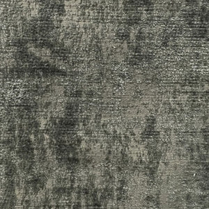 Glam Fabric Adam Pewter - Chenille Upholstery Fabric