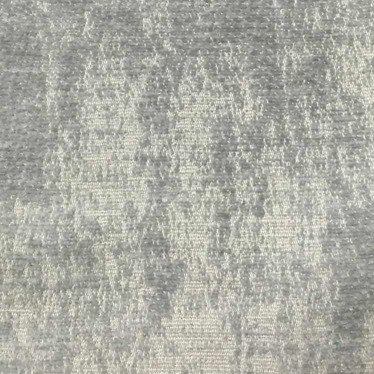 Glam Fabric Adam Silver- Chenille Upholstery Fabric